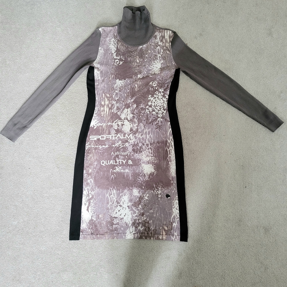 Sportalm Women's Gray and Black Dress